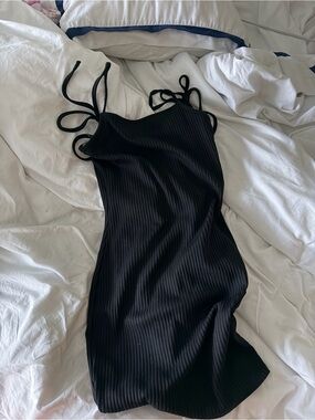 Pacsun Black Mini Tie Dress